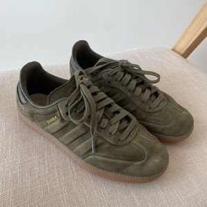 Adidas Samba Olive Strata / Shadow Olive / Gum M4/W5 Like New Condition